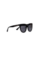 overized cat eye sunglasses in black