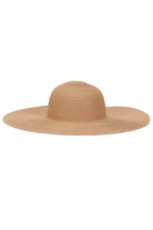 Womens Tan woven summer hat