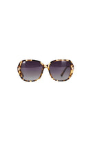 round sunglasses in a brown tortoise shell