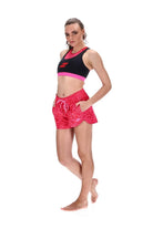 Play Off Short Dark Pink Leopard Print