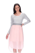 Longsleeve Midi Dress  Pink