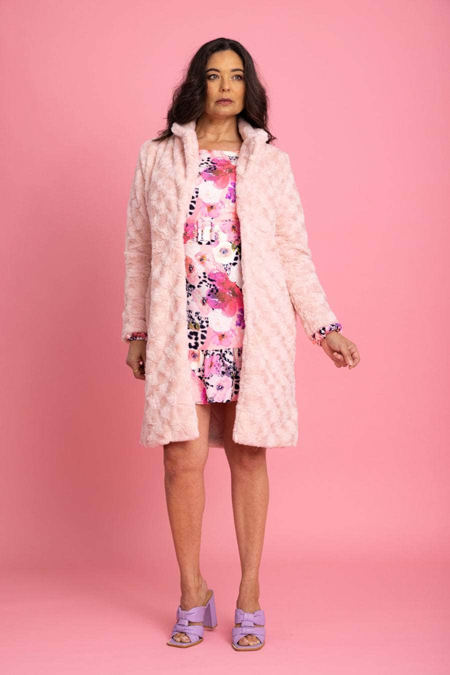 pink coat